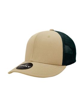 '6 Panel Mid Profile Structured Cotton Trucker'