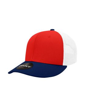 '6 Panel Mid Profile Structured Cotton Trucker'