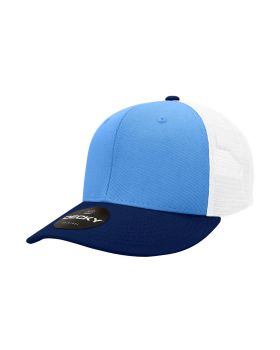 '6 Panel Mid Profile Structured Cotton Trucker'