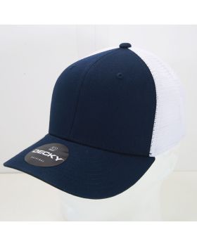 '6 Panel Mid Profile Structured Cotton Trucker'
