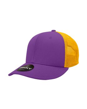 '6 Panel Mid Profile Structured Cotton Trucker'