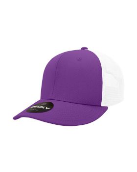 '6 Panel Mid Profile Structured Cotton Trucker'