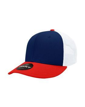 '6 Panel Mid Profile Structured Cotton Trucker'