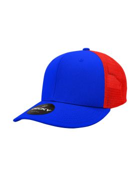 '6 Panel Mid Profile Structured Cotton Trucker'