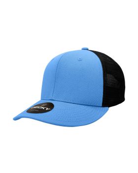 '6 Panel Mid Profile Structured Cotton Trucker'