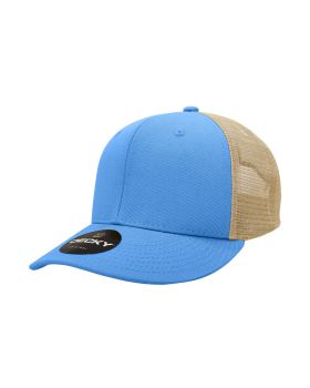 '6 Panel Mid Profile Structured Cotton Trucker'
