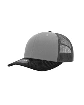 '6 Panel Mid Profile Structured Cotton Blend Trucker'