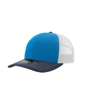 '6 Panel Mid Profile Structured Cotton Blend Trucker'