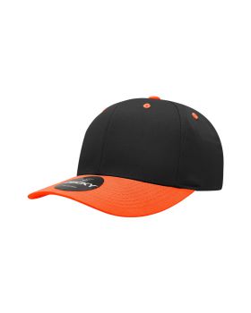 '6 Panel Mid Profile Structured Cotton Blend Cap'
