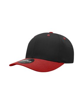 '6 Panel Mid Profile Structured Cotton Blend Cap'