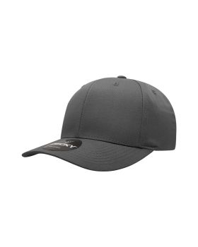 '6 Panel Mid Profile Structured Cotton Blend Cap'