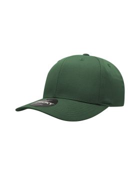 '6 Panel Mid Profile Structured Cotton Blend Cap'