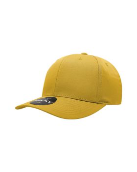 '6 Panel Mid Profile Structured Cotton Blend Cap'