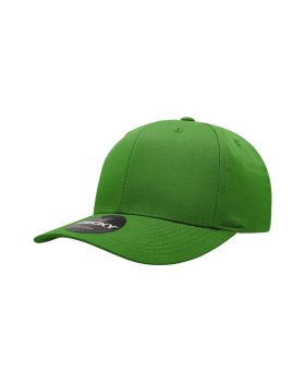 '6 Panel Mid Profile Structured Cotton Blend Cap'