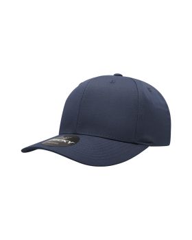 '6 Panel Mid Profile Structured Cotton Blend Cap'