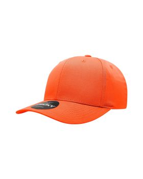'6 Panel Mid Profile Structured Cotton Blend Cap'
