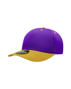 '6 Panel Mid Profile Structured Cotton Blend Cap'