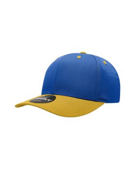 '6 Panel Mid Profile Structured Cotton Blend Cap'