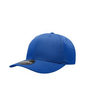 '6 Panel Mid Profile Structured Cotton Blend Cap'