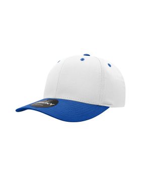 '6 Panel Mid Profile Structured Cotton Blend Cap'