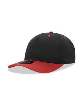 '5 Panel Mid Profile Structured Cotton Blend Cap'
