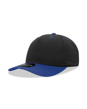 '5 Panel Mid Profile Structured Cotton Blend Cap'