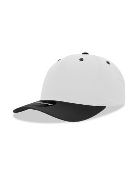 '5 Panel Mid Profile Structured Cotton Blend Cap'