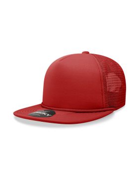 '5 Panel High Profile Structured Foam Trucker'