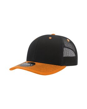 '6 Panel Mid Profile Structured Contra-Stitch Trucker'