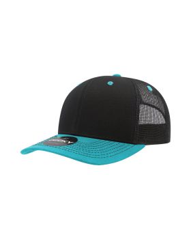 '6 Panel Mid Profile Structured Contra-Stitch Trucker'