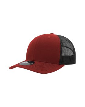 '6 Panel Mid Profile Structured Contra-Stitch Trucker'