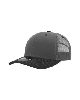 '6 Panel Mid Profile Structured Contra-Stitch Trucker'