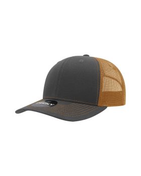 '6 Panel Mid Profile Structured Contra-Stitch Trucker'