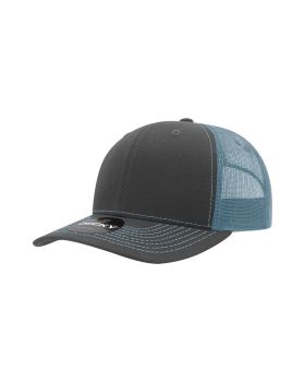 '6 Panel Mid Profile Structured Contra-Stitch Trucker'