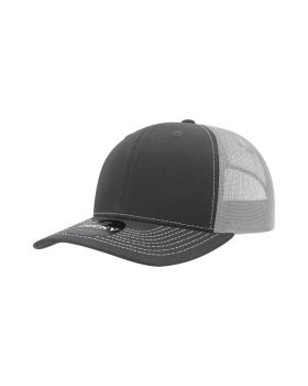 '6 Panel Mid Profile Structured Contra-Stitch Trucker'