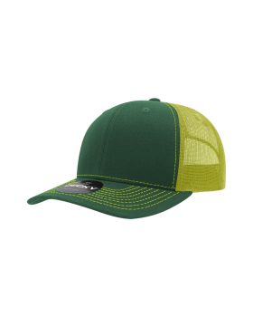 '6 Panel Mid Profile Structured Contra-Stitch Trucker'