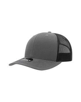 '6 Panel Mid Profile Structured Contra-Stitch Trucker'