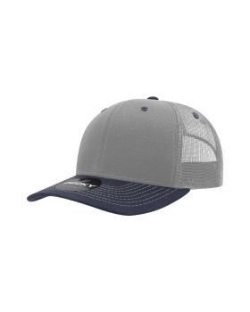 '6 Panel Mid Profile Structured Contra-Stitch Trucker'