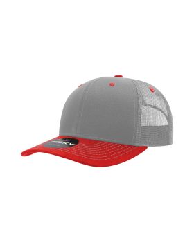 '6 Panel Mid Profile Structured Contra-Stitch Trucker'