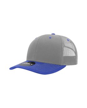 '6 Panel Mid Profile Structured Contra-Stitch Trucker'