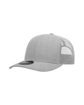 '6 Panel Mid Profile Structured Contra-Stitch Trucker'