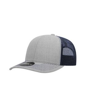 '6 Panel Mid Profile Structured Contra-Stitch Trucker'