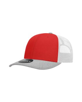 '6 Panel Mid Profile Structured Contra-Stitch Trucker'