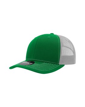 '6 Panel Mid Profile Structured Contra-Stitch Trucker'