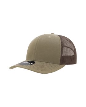 '6 Panel Mid Profile Structured Contra-Stitch Trucker'