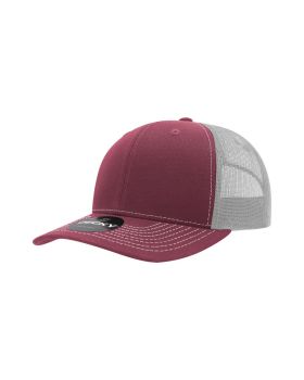 '6 Panel Mid Profile Structured Contra-Stitch Trucker'