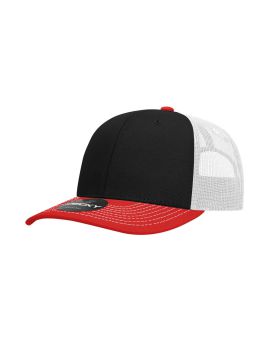 '6 Panel Mid Profile Structured Contra-Stitch Trucker'