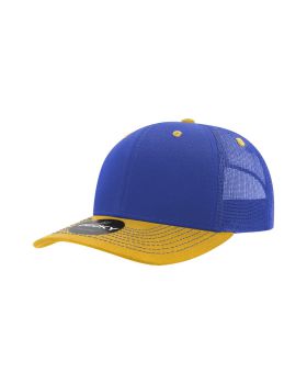 '6 Panel Mid Profile Structured Contra-Stitch Trucker'