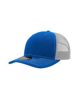 '6 Panel Mid Profile Structured Contra-Stitch Trucker'