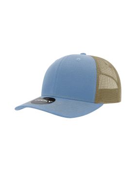 '6 Panel Mid Profile Structured Contra-Stitch Trucker'